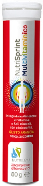 NUTRISPRINT MULTIVITAMINICO 20 COMPRESSE EFFERVESCENTI 80 G SENZA ZUCCHERO - Fontenova srl