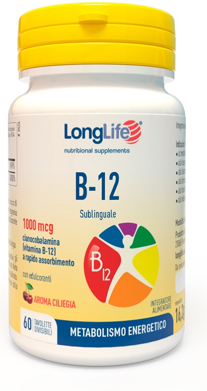 LONGLIFE B12 1000 MCG 60 TAVOLETTE - Fontenova srl