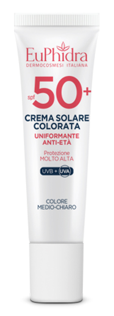 EUPHIDRA KALEIDO CREMA COLORATA MEDIO-CHIARO VISO SPF50+ 30 ML - Fontenova srl
