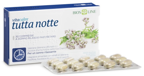 VITACALM TUTTA NOTTE FAST/RETARD 30 COMPRESSE - Fontenova srl