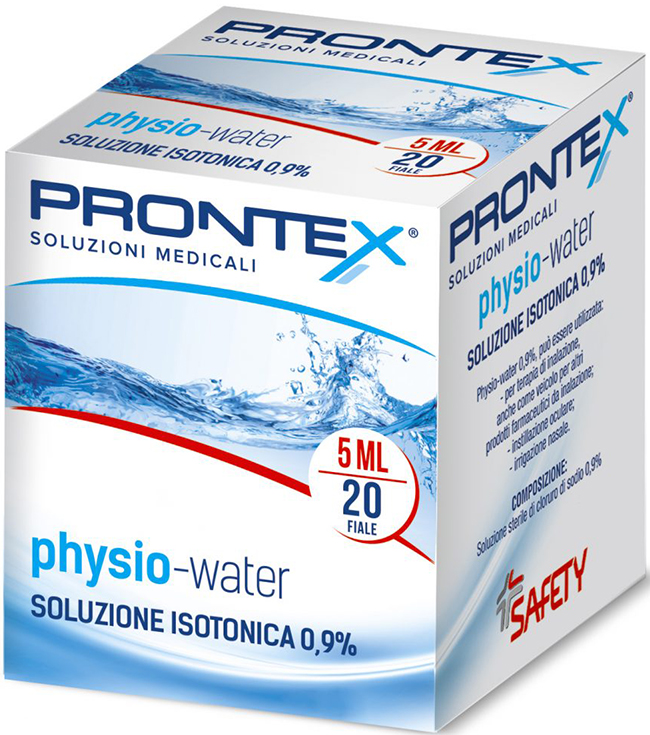 SOLUZIONE FISIOLOGICA PRONTEX PHYSIO ISOTONIC 20 FIALE DA 5 ML - Fontenova srl