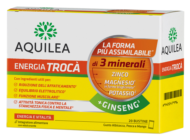 AQUILEA ENERGIA TROCA'+GINSENG 20 BUSTINE - Fontenova srl