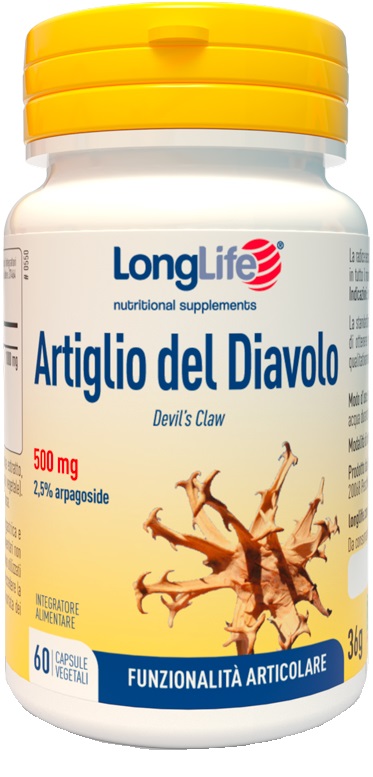 LONGLIFE ARTIGLIO DEL DIAVOLO 2% 60 CAPSULE VEGETALI SENZA GLUTINE - Fontenova srl