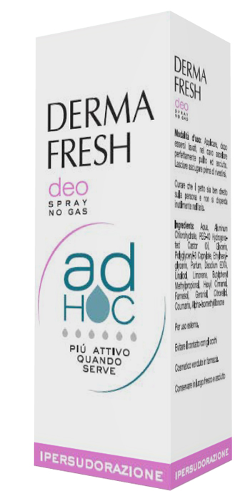 DERMAFRESH DEO SPRAY NO GAS AD HOC IPERSUDORAZIONE DEODORANTE 100 ML - Fontenova srl