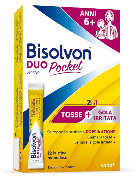 BISOLVON DUO POCKET LENITIVO NEW 12 BUSTINE 12 G - Fontenova srl