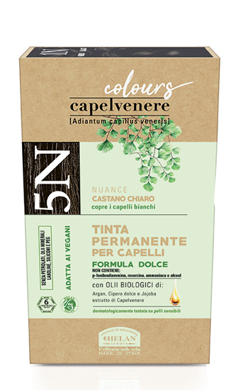 CAPELVENERE COLOURS TINTA CAPELLI 5N CASTANO CHIARO - Fontenova srl