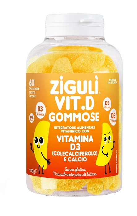 ZIGULI VIT D LIMONE 60 GOMMOSE - Fontenova srl