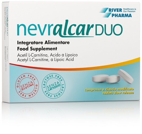 NEVRALCAR DUO 60 COMPRESSE DEGLUTIBILI A RILASCIO MODIFICATO SENZA GLUTINE SENZA LATTOSIO - Fontenova srl