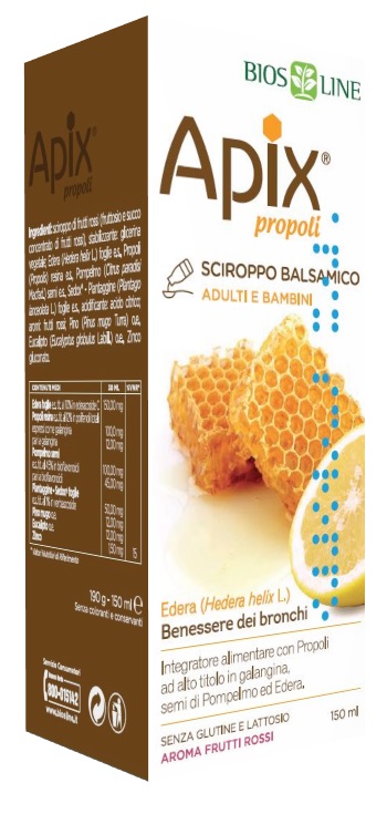 APIX PROPOLI SCIROPPO BALSAMICO SENZA CONSERVANTI 150 ML BIOSLINE - Fontenova srl