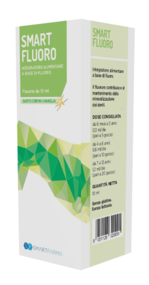 SMART FLUORO GOCCE 10 ML GUSTO CREMA VANIGLIA - Fontenova srl