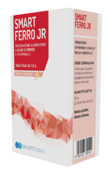 SMART FERRO JR 20 STICK PACK GUSTO VANIGLIA - Fontenova srl