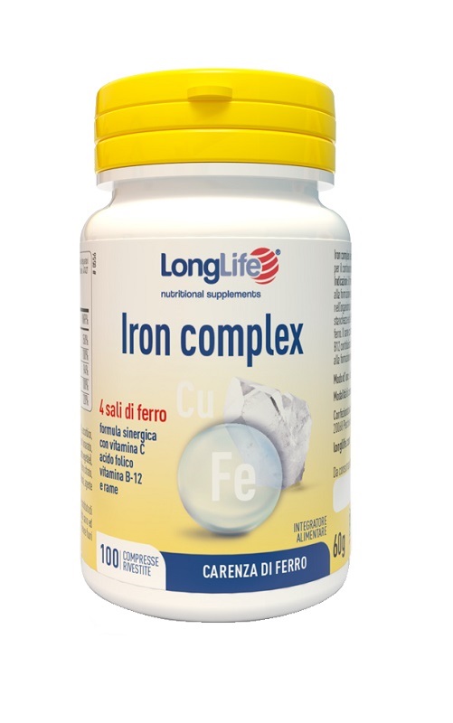 LONGLIFE IRON COMPLEX 100 COMPRESSE RIVESTITE - Fontenova srl