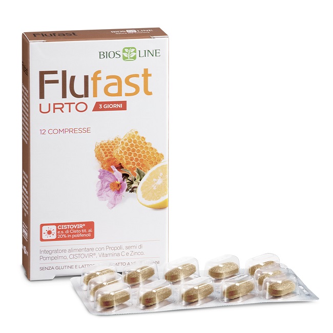 APIX PROPOLI FLUFAST URTO 3 GIORNI 12 COMPRESSE BIOSLINE - Fontenova srl