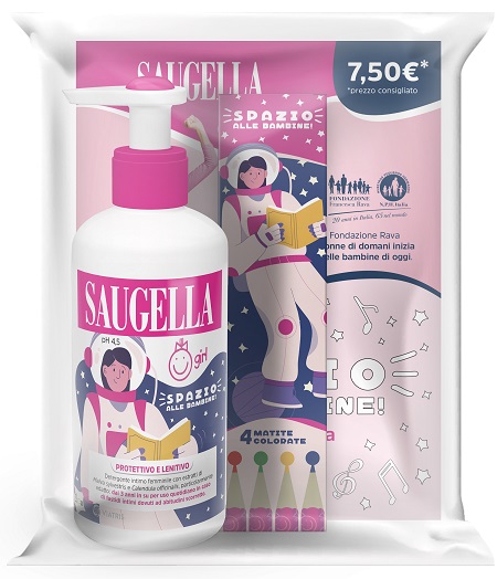 SAUGELLA GIRL + GADGET PROMOZIONE COSTITUITA DA UN BUNDLE COMPOSTO DA PRODOTTO GIRL 200 ML + IN OMAGGIO MATITE COLORATE - Fontenova srl
