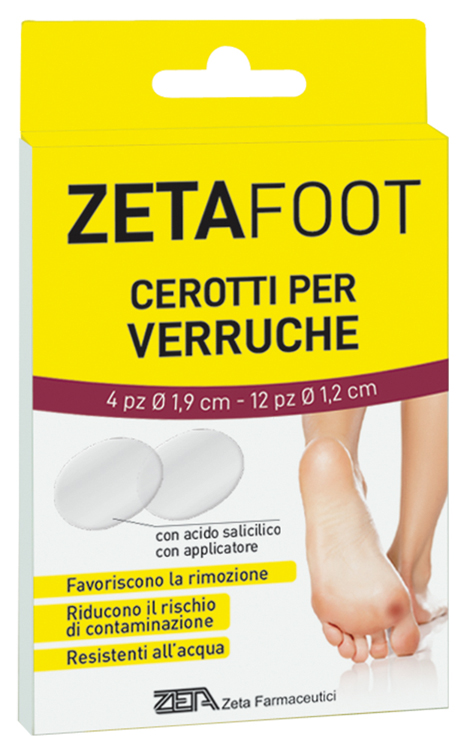 ZETAFOOT CEROTTO VERRUCHE ASSORTITO 16 PEZZI - Fontenova srl