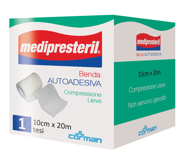 MEDIPRESTERIL BENDA AUTOADESIVA 10X2000 CM 1 PEZZO - Fontenova srl