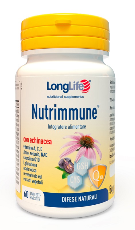 LONGLIFE NUTRIMMUNE 60 TAVOLETTE RIVESTITE - Fontenova srl