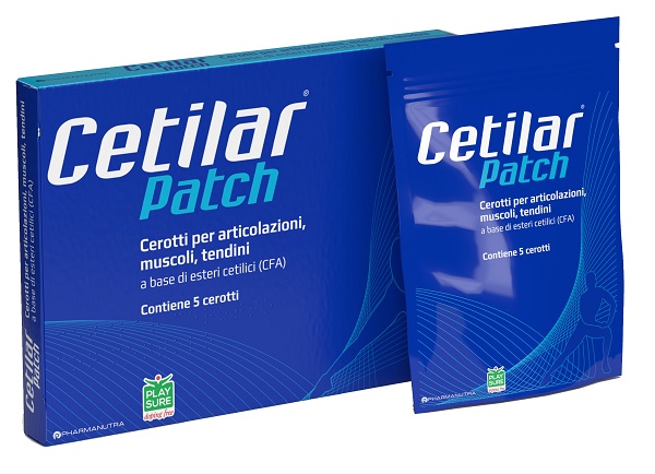 CEROTTO MONOUSO CETILAR PATCH PER ARTICOLAZIONI MUSCOLI E TENDINI 5 PEZZI - Fontenova srl