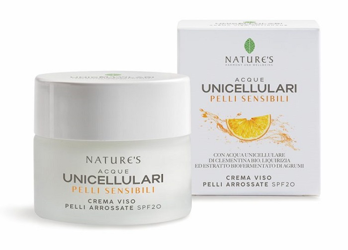NATURE'S ACQUE UNICELLULARI CREMA VISO PELLI ARROSSATE SPF20 50 ML - Fontenova srl
