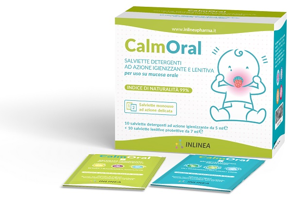 CALMORAL 10 SALVIETTE DETERGENTI + 10 SALVIETTE LENITIVE PROTETTIVE - Fontenova srl