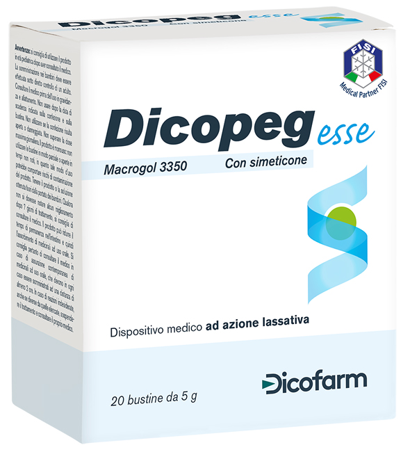 DICOPEG ESSE 20 BUSTE 5 G MACROGOL 3350 - Fontenova srl