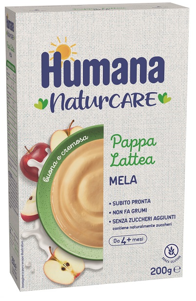 HUMANA PAPPA LATTEA MELA 200 G - Fontenova srl