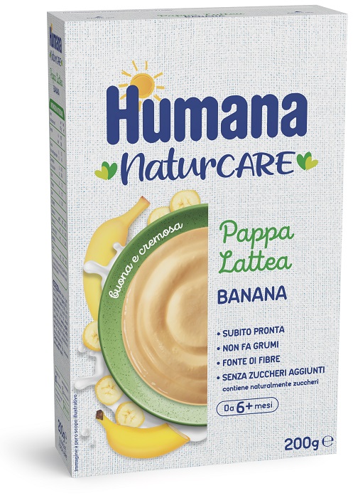 HUMANA PAPPA LATTEA BANANA 200 G - Fontenova srl