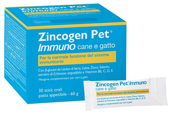 ZINCOGEN PET IMMUNO PASTA 30 STICK - Fontenova srl