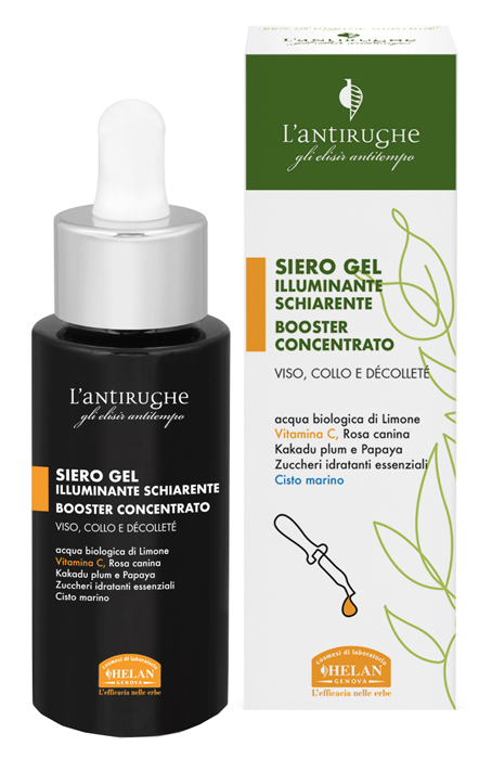 ELISIR ANTITEMPO L'ANTIRUGHE SIERO GEL ILLUMINANTE SCHIARENTE BOOSTER CONCENTRATO 30 ML - Fontenova srl