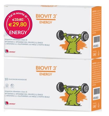 BIOVIT 3 ENERGY MULTIPACK 10 FLACONI X 2 - Fontenova srl