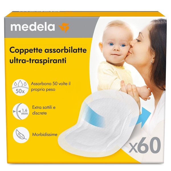 COPPETTE ASSORBILATTE ULTRA-TRASPIRANTI 60 PEZZI - Fontenova srl