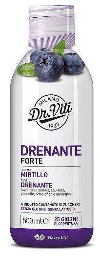 DR VITI DRENANTE FORTE MIRTILLO 500 ML SENZA ZUCCHERI - Fontenova srl