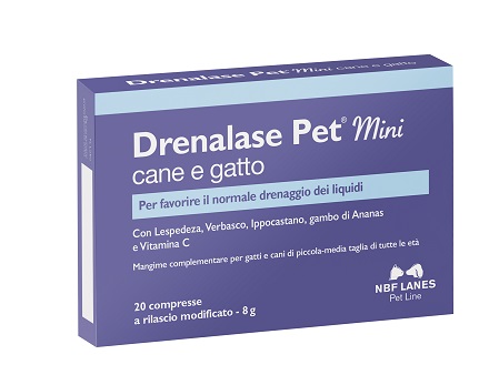DRENALASE PET MINI CANE GATTO 20 COMPRESSE - Fontenova srl