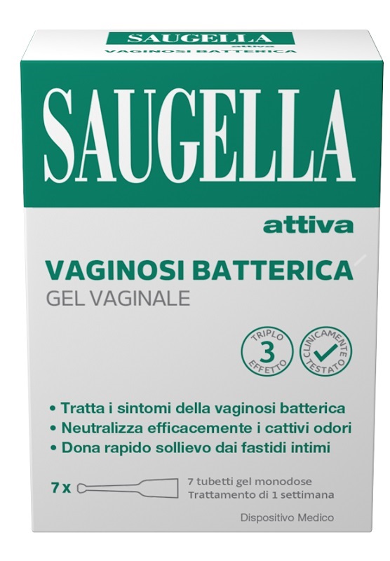 SAUGELLA ATTIVA VAGINOSI BATTERICA GEL VAGINALE 7 TUBETTI MONODOSE - Fontenova srl