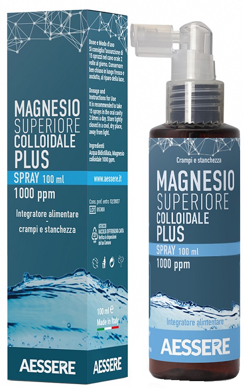 MAGNESIO SUPERIORE COLLOIDALE PLUS SPRAY 1000 PPM 100 ML - Fontenova srl
