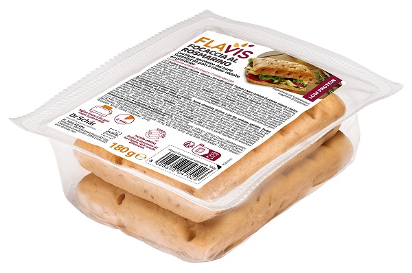 FLAVIS FOCACCIA ROSMARINO 2 PEZZI DA 90 G - Fontenova srl