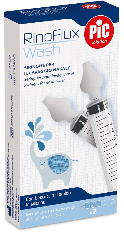 RINOFLUX WASH SIRINGHE LAVAGGIO NASALE 2 PEZZI - Fontenova srl