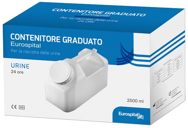 TANICA RACCOLTA URINA 24 H 2500 ML IN ASTUCCIO EUROSPITAL - Fontenova srl