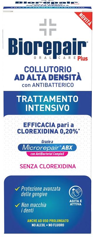 BIOREPAIR PLUS COLLUTORIO ALTA DENSITA' ANTIBATTERICO ABX 250 ML - Fontenova srl