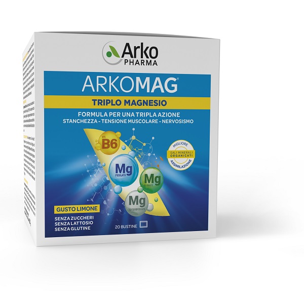 ARKOMAG TRIPLO MAGNESIO 20 BUSTINE - Fontenova srl
