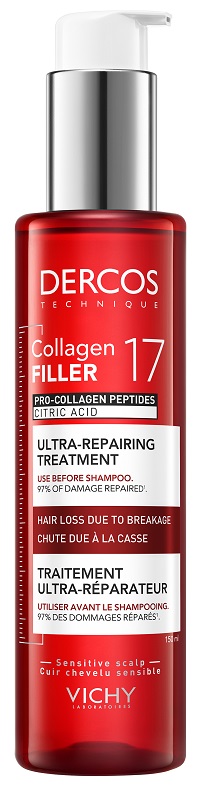DERCOS COLLAGEN 17 FILLER TRATTAMENTO PRE SHAMPOO 150 ML - Fontenova srl