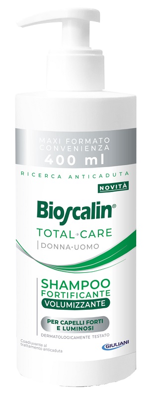 BIOSCALIN TOTAL CARE SHAMPOO FORTIFICANTE VOLUMIZZANTE 400 ML - Fontenova srl