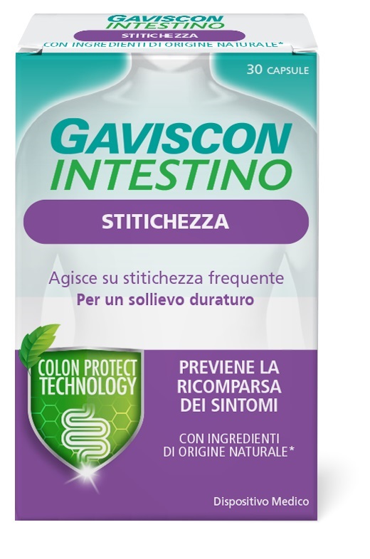 GAVISCON INTESTINO STITICHEZZA 30 CAPSULE - Fontenova srl