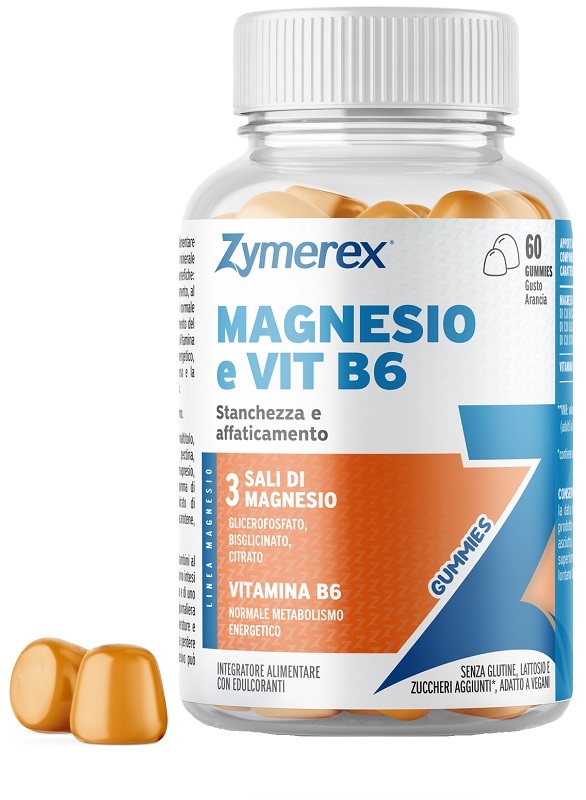 ZYMEREX MAGNESIO E VIT B6 60 GUMMIES - Fontenova srl