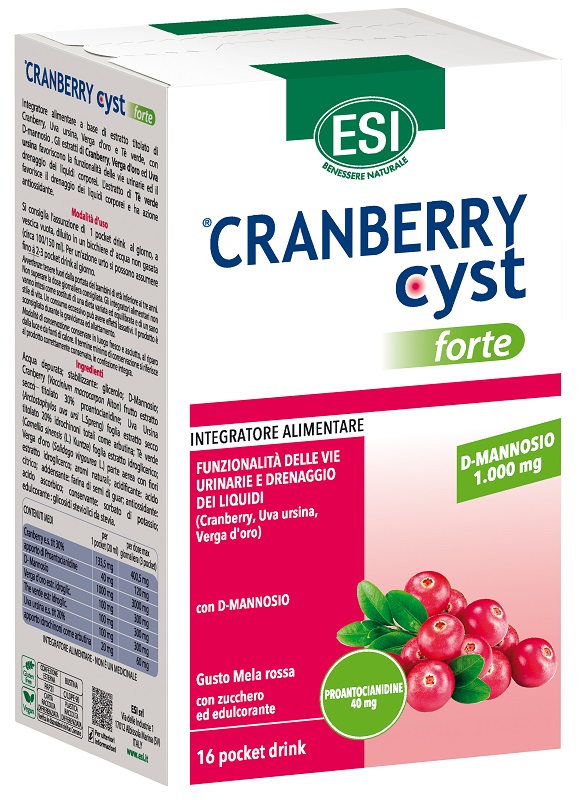 ESI CRANBERRY CYST FORTE 16 POCKET DRINK - Fontenova srl