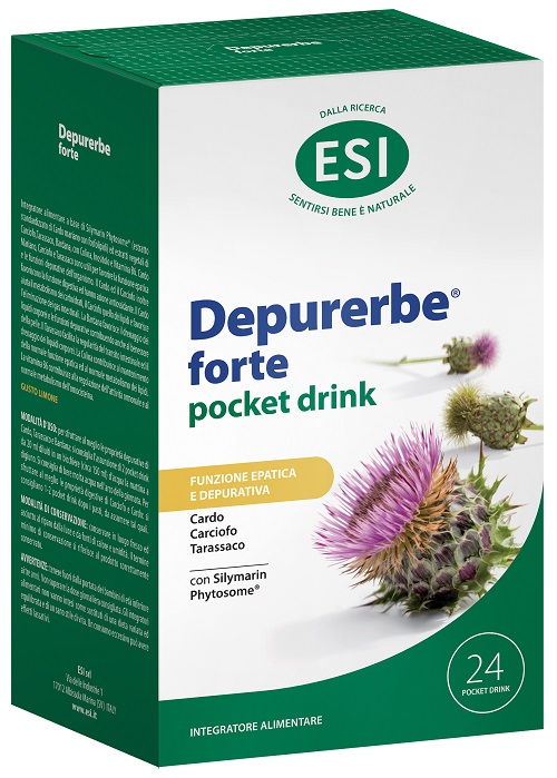 ESI DEPURERBE FORTE POCKET DRINK 24 PEZZI 20 ML - Fontenova srl