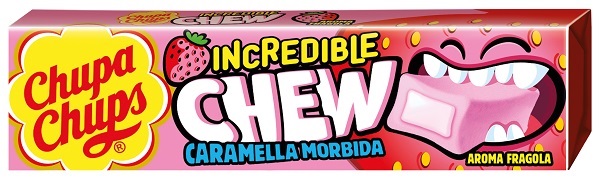 CHUPA CHUPS INCREDIBLE CHEW FRAGOLA 20 PEZZI - Fontenova srl