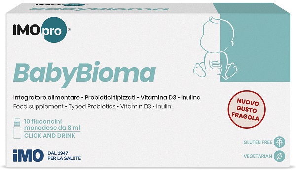 IMOPRO BABYBIOMA FRAGOLA 10 FLACONCINI 8 ML - Fontenova srl