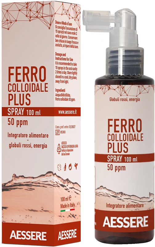 FERRO COLLOIDALE PLUS 50PPM SPRAY 100 ML - Fontenova srl