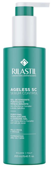 RILASTIL AGELESS SC SEBUM CONTROL GEL DETERGENTE PURIFICANTE RIEQUILIBRANTE 250 ML - Fontenova srl